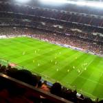 Watching The Real Madrid game in Estadio Santiago Bernabéu