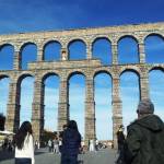 Roman aqueduct in Segovia
