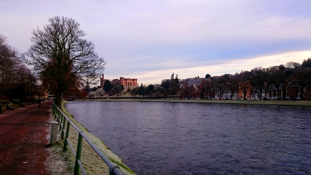 The River Ness runs through the city, right past the Inverness Castle (that is, from what I’ve been told, not a real castle as it’s only about 200 years old).