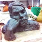 One of my works from the first semester, before firing