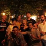 Me in the middle with my husband, roommates and two random photo bombers in the front :D