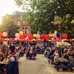 Albert Square during Manchester International Festival