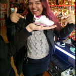 Our gift to the Gnome. (tiny shoes)