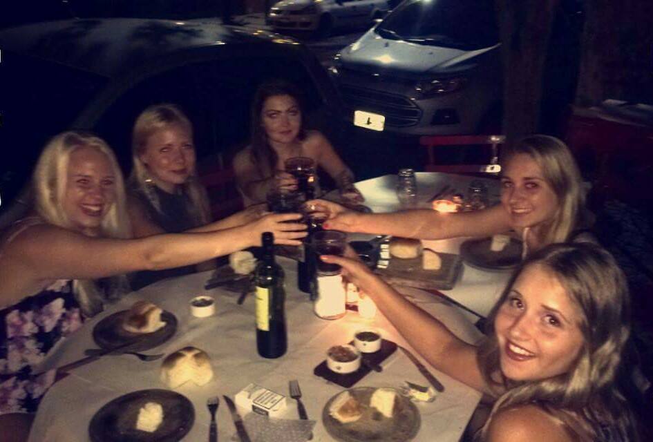 Las Cabras, one of our favorite restaurants... Cheers!