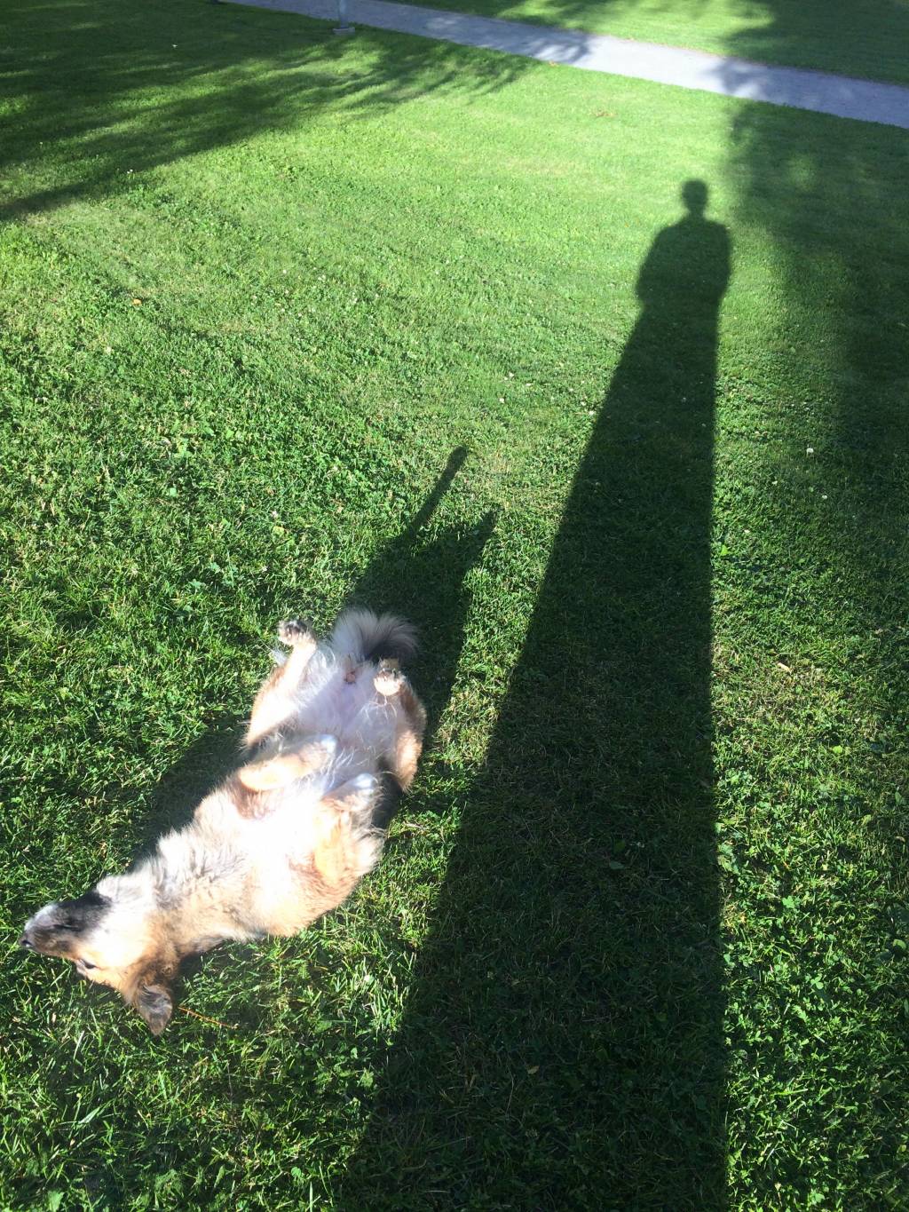 Luiza and her dog Mia