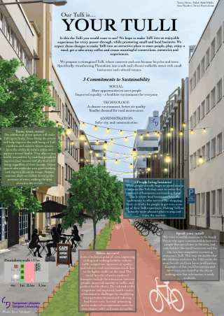 Our Tulli is... Your Tulli. Poster by Teemu Heino, Malak Abdel Hafez, Aino Huujärvi & Severi Kaarnakorpi.