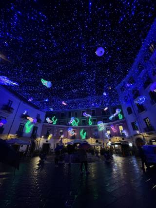 Christmas lights in Salerno