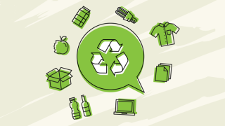 PICTURE 3. An illustration of recycling, reuse, and repurposing (CITÉO, 2020)