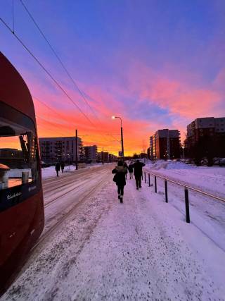 Sunrise in Hervanta, 2022