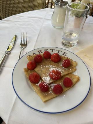 Traditional crêpes from restaurant Carette