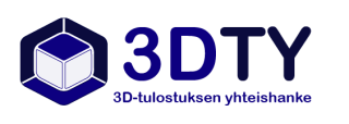 3D-tulostuksen yhteishanke -logo.