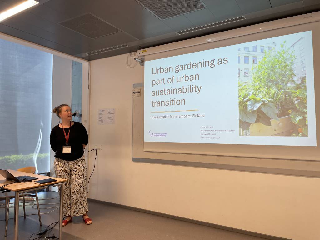 Krista Willman presenting her research