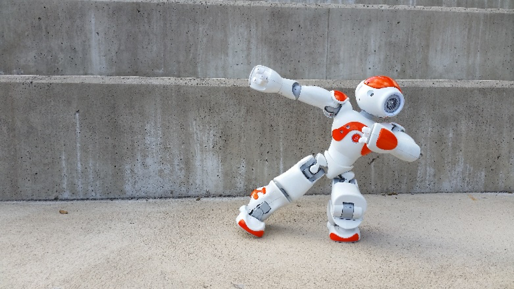 nao at the steps
