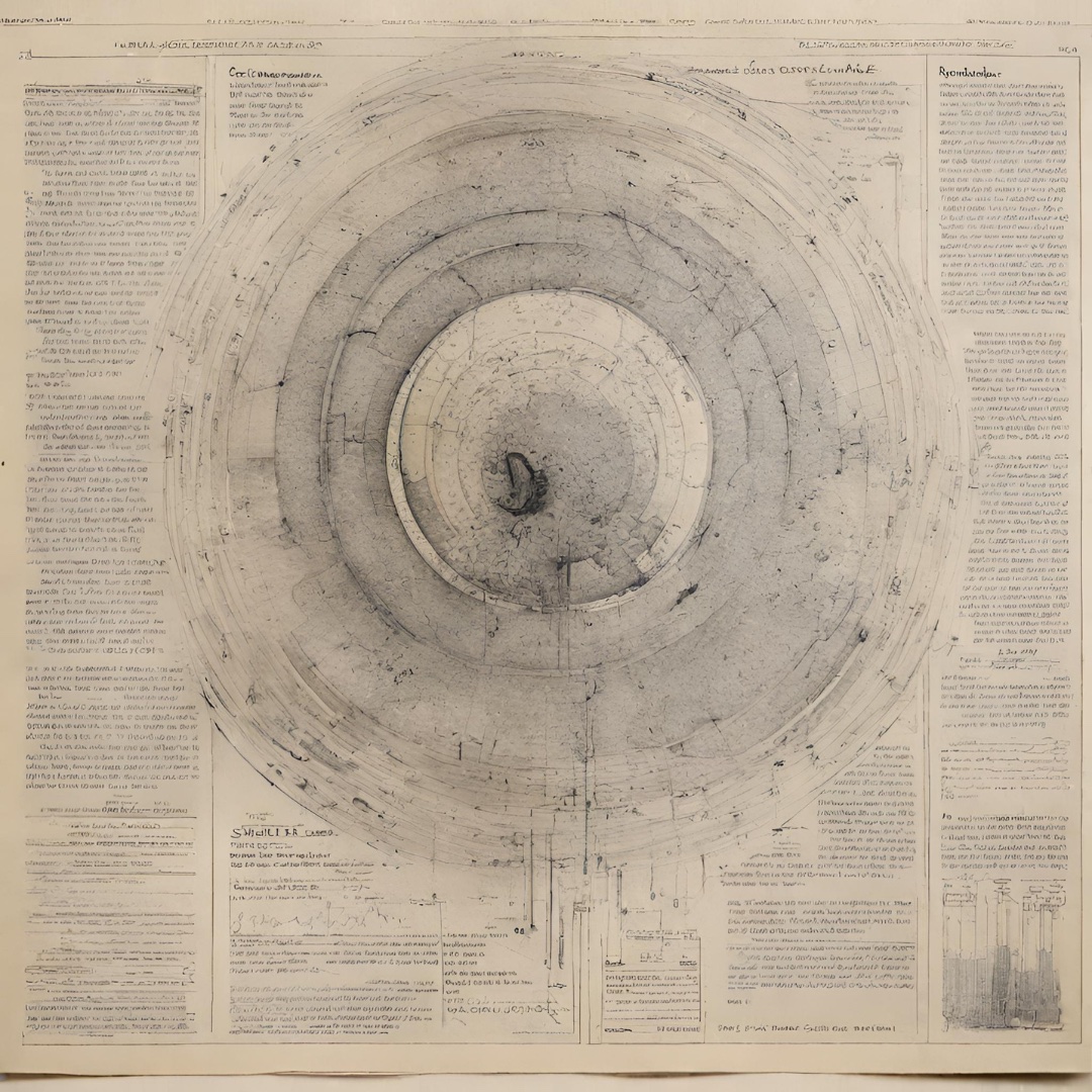 non-representative circular grayscale image