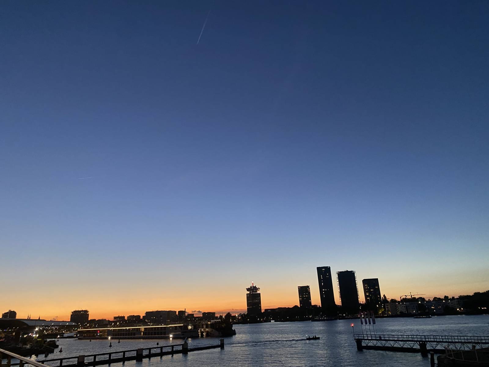 A beautiful sunset in Amsterdam August 2023