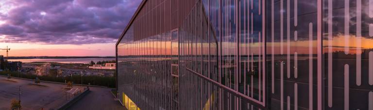 reflective building
