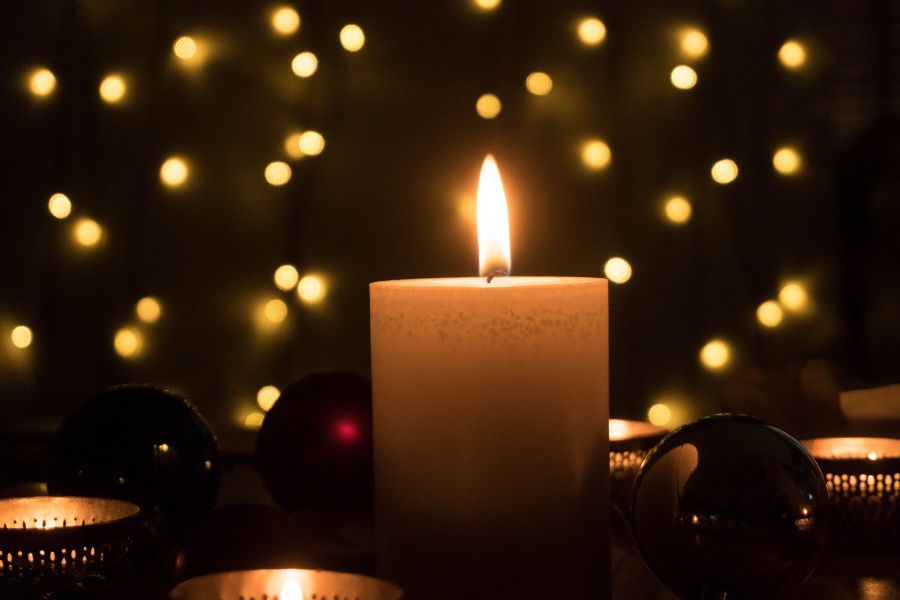 Christmas candle.