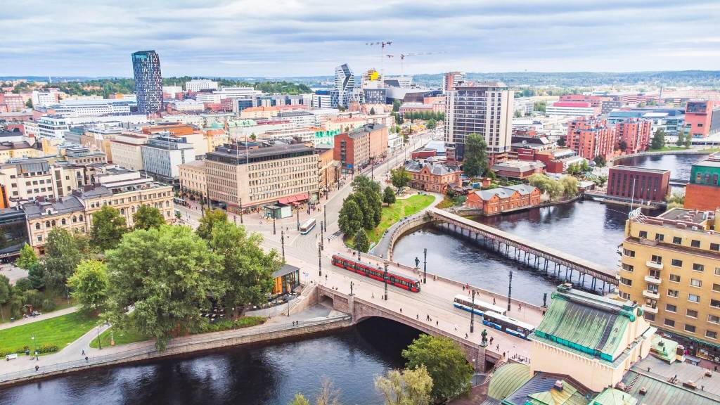 Tampere city from above. 