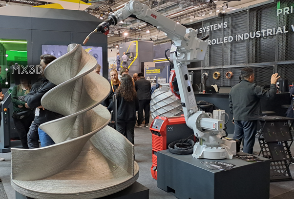 Kuvituskuva: MX3D WAAM robottitulostin