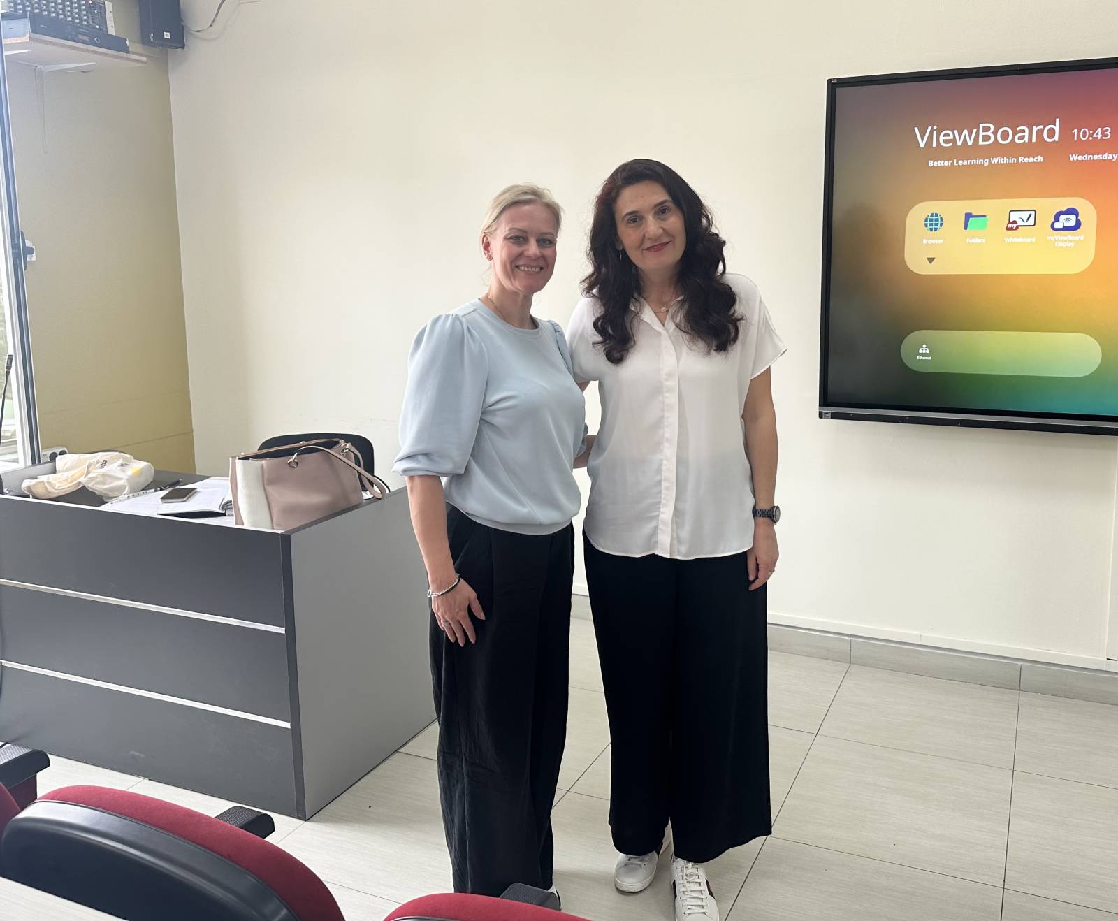 Kirsi with Prof. Daniela Hasa