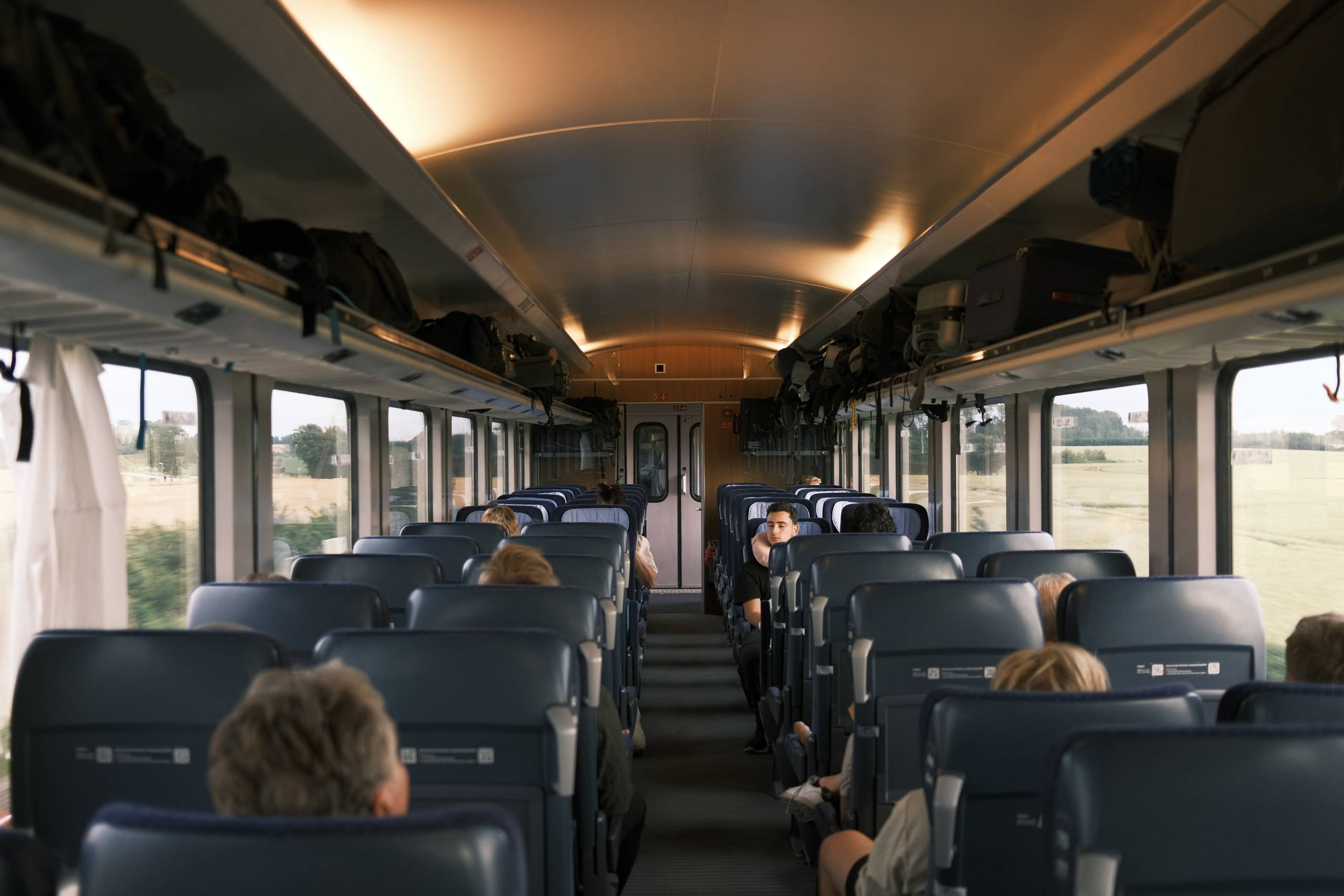 Image taken inside a Danish train