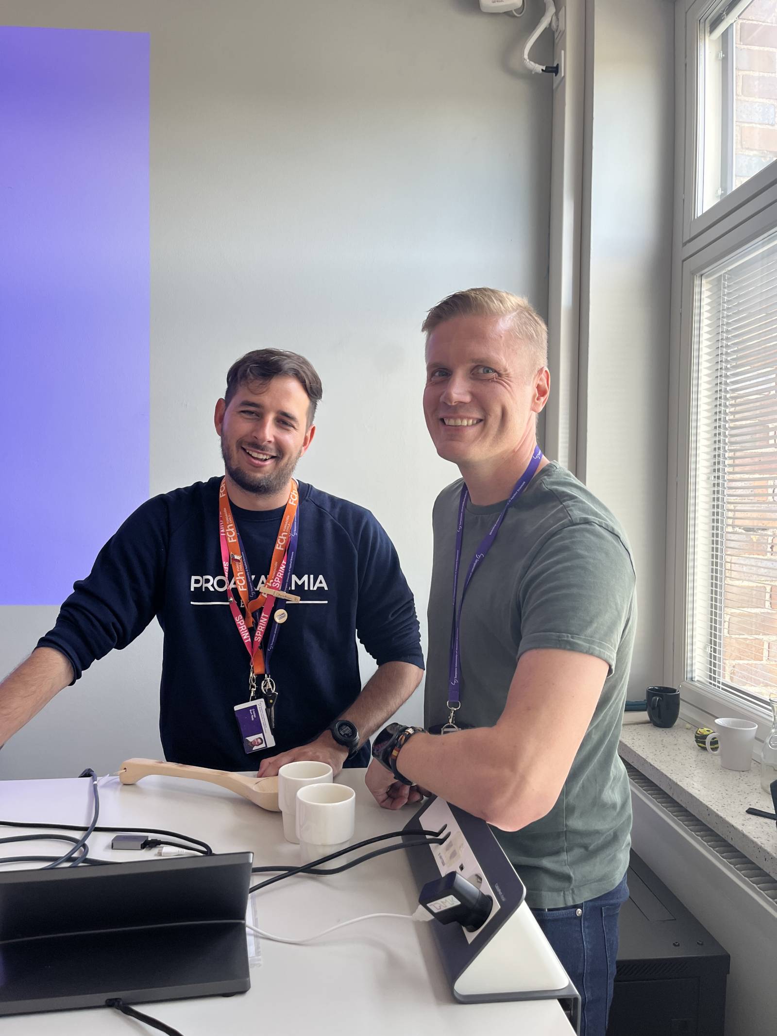 Cristian Burr Raty and Mikko Sävilahti inspired the audience with their entrepreneurial stories.