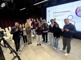 A new enthusiastic group of young adults embarking on the path towards a successful business.