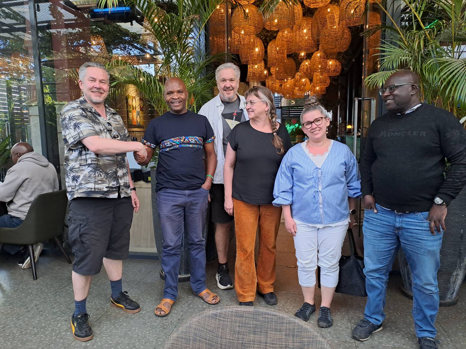 TAMK and FCA teams agreeing to keep the cooperation and communication alive even though the project is at an end.