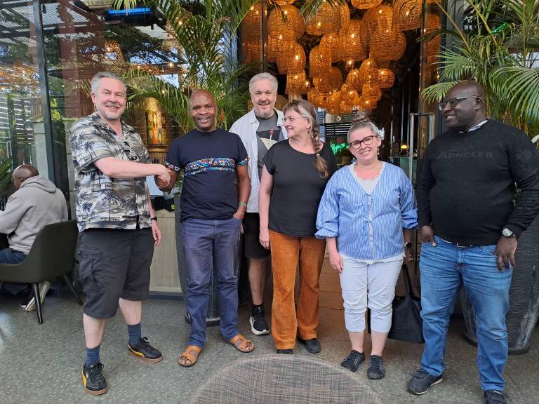 TAMK and FCA teams agreeing to keep the cooperation and communication alive even though the project is at an end.