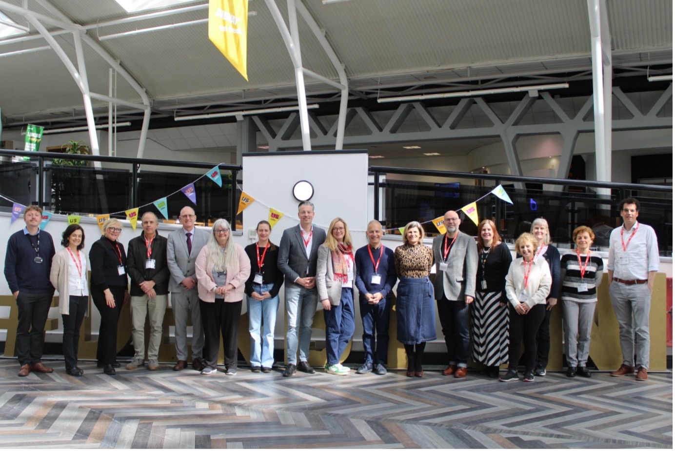 Participants of the network’s Board meeting and the coordinators’ meeting at the University of Derby’s Kedleston Road campus.