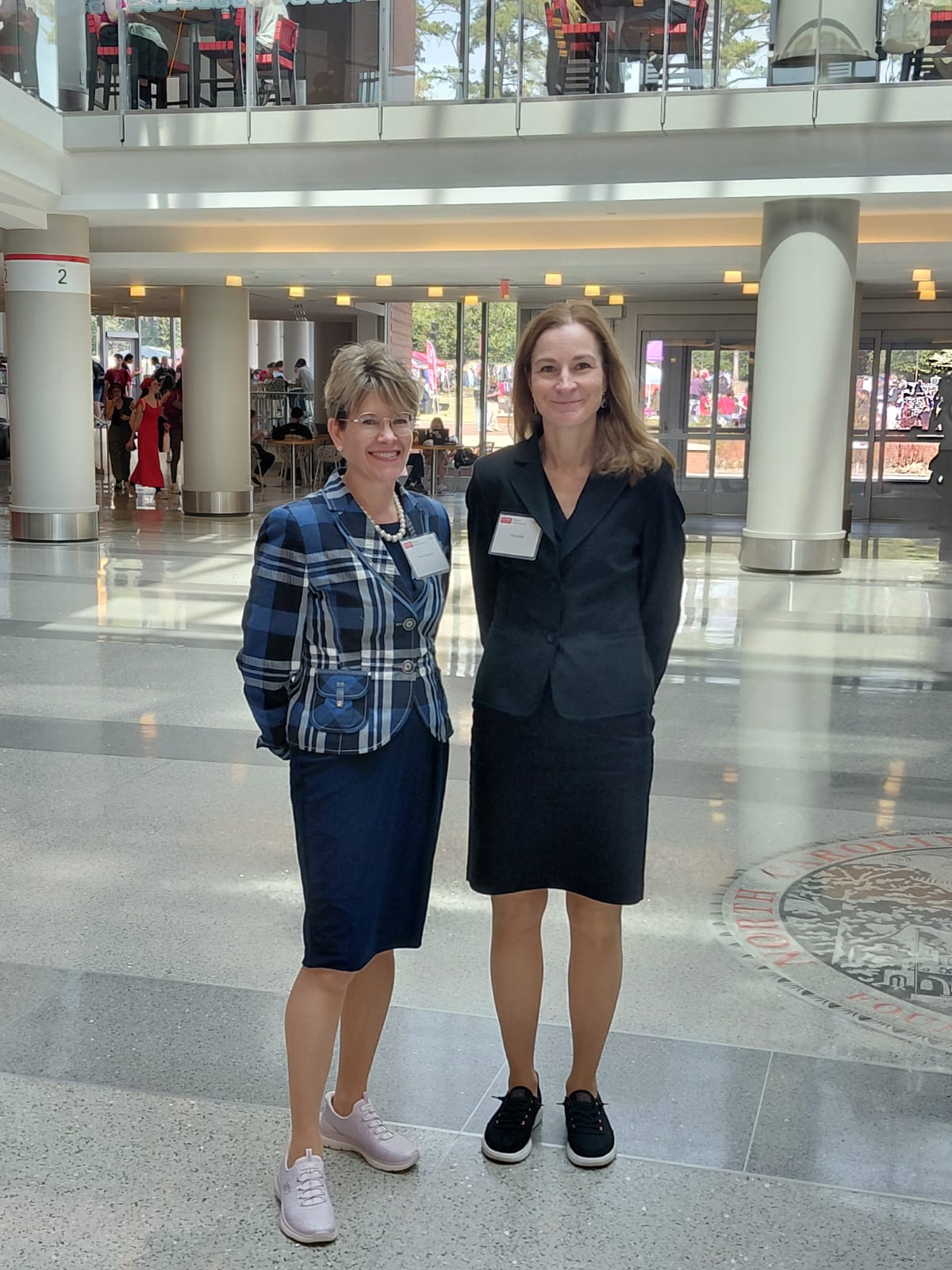 Piia and Pirre on their trip to NC State University.