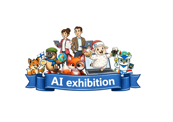 Picture 1: For the AI exhibition each team had to generate a picture of their own team mascot.