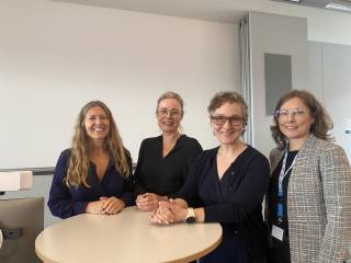 The image shows Prof Niina Lilja with co-panelists