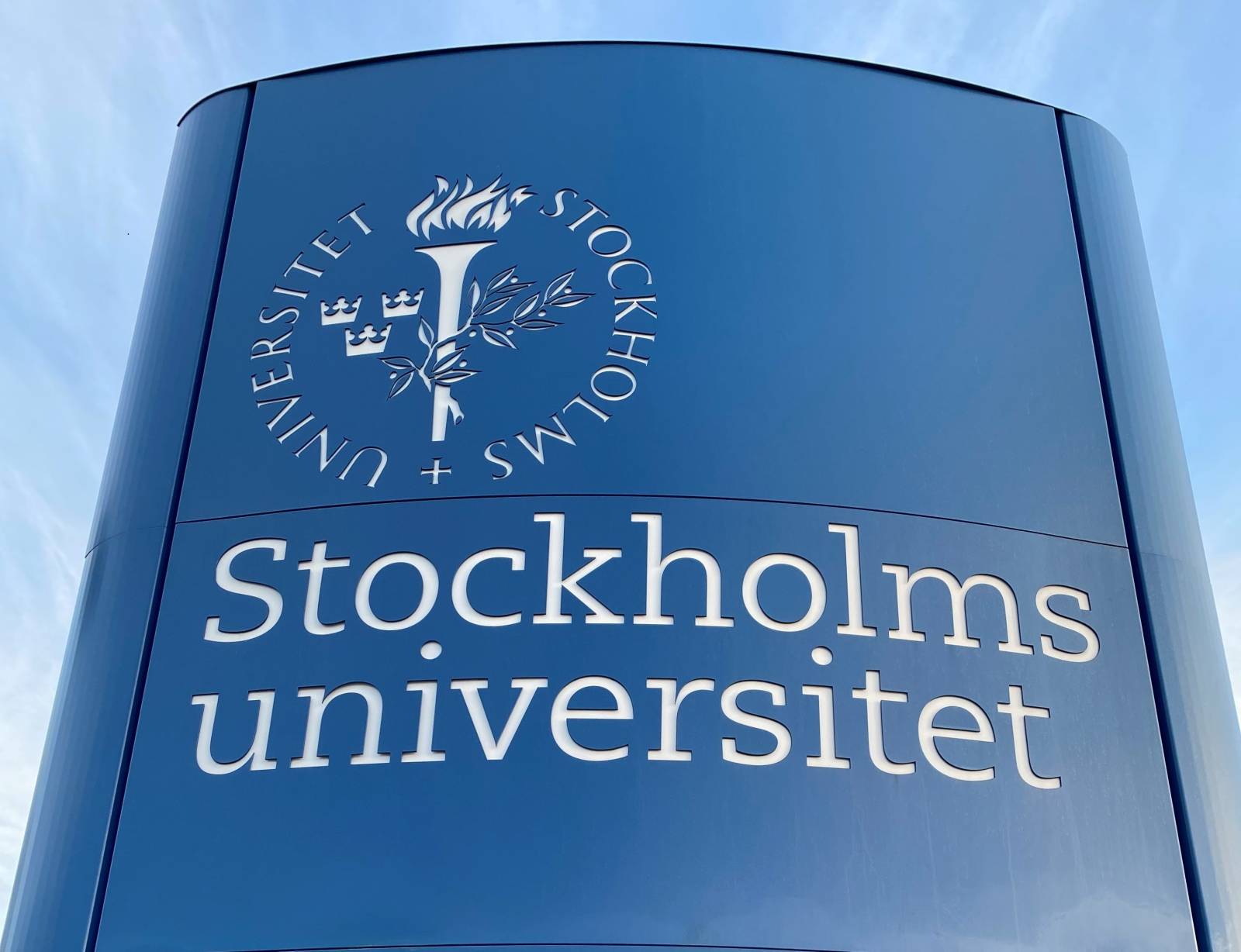 Stockholm university sign