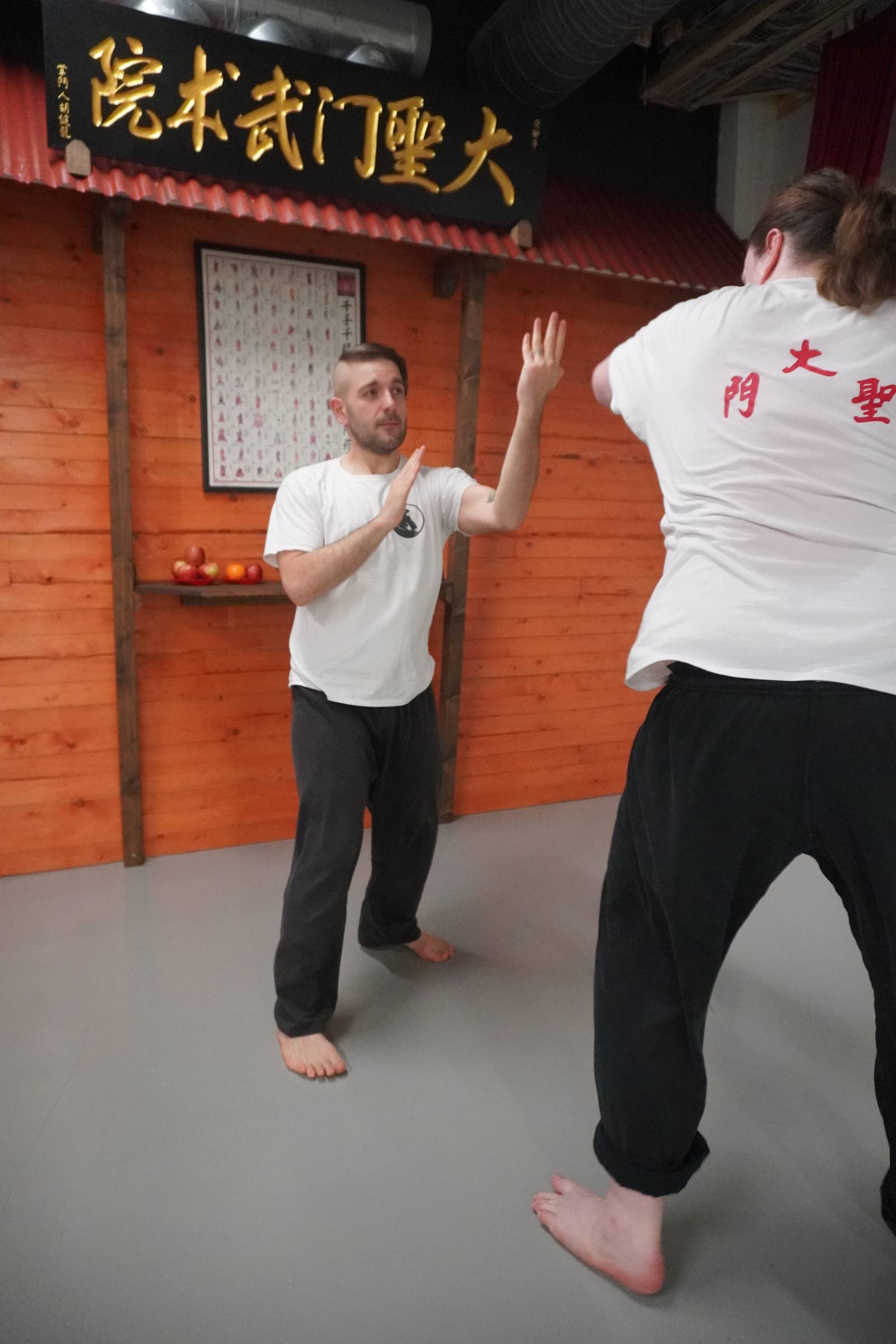 Fighting in Kungfu school