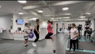 Us doing jumping rope games!