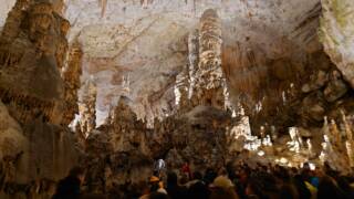 Inside Postojna Caves, near Ljubljana