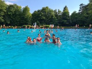 Local pool with friends