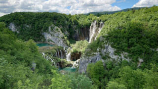 Waterfall in Plitvice Lakes, Croatia