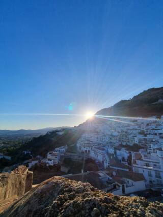 Mijas village at sunset
