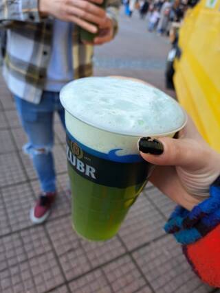 Green beer during Easter