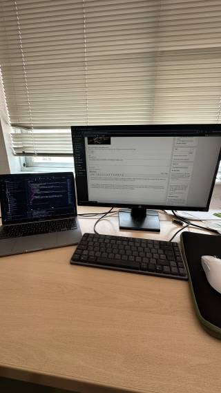 Working in the office