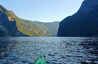 Kayaking in the fjord
