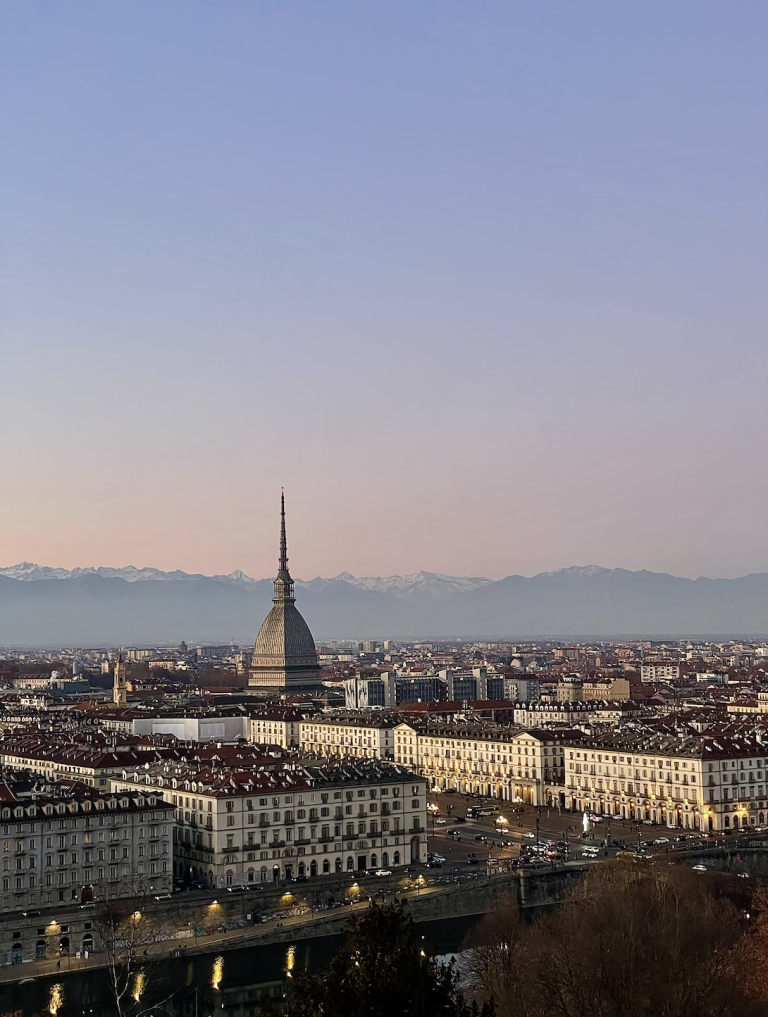 The beautiful view from Monte dei Cappuccini, Torino.