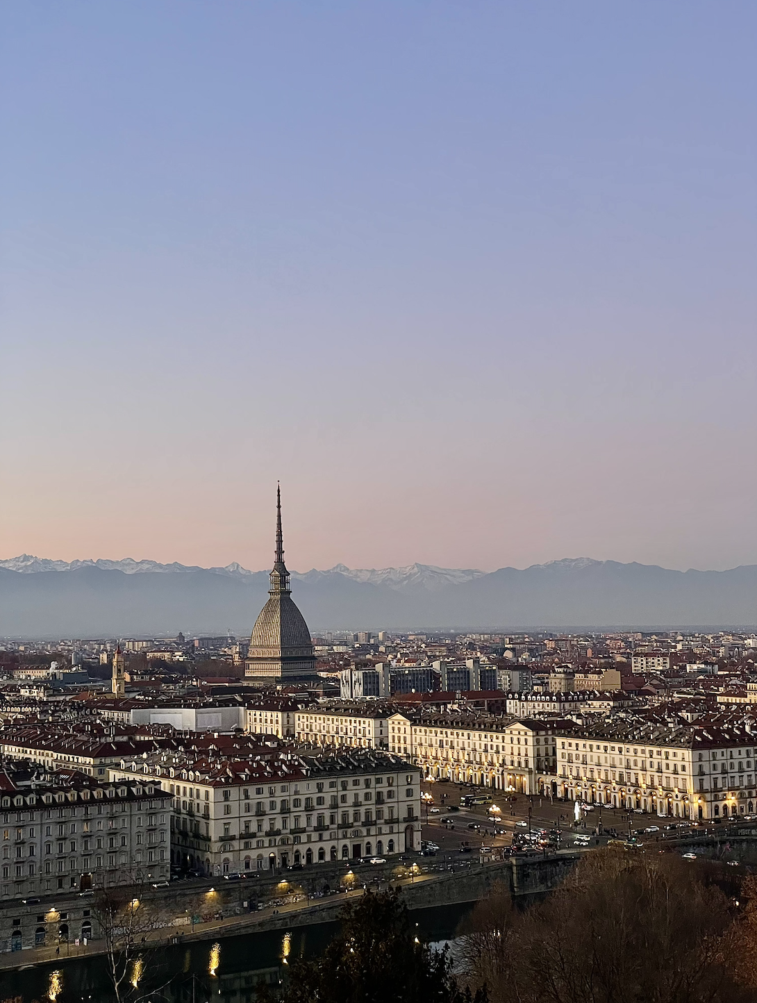 The beautiful view from Monte dei Cappuccini, Torino.