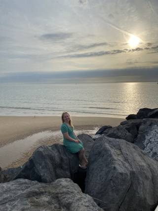 At the beach in Oostende