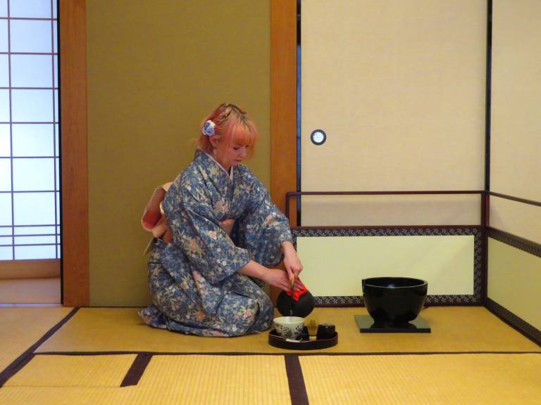 Me doing the tea ceremony for the party