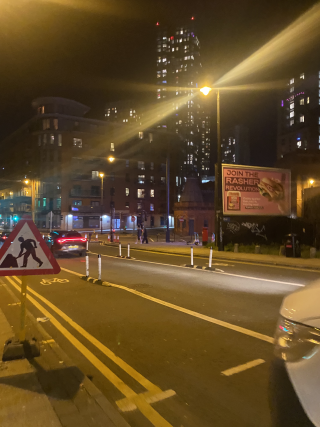 Manchester at night