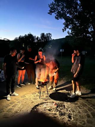 outdoor BBQ party
