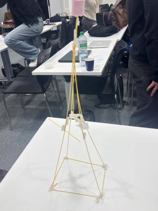 Marsmallow and Spaghetti Tower 